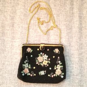 Vintage 1920s French beaded purse